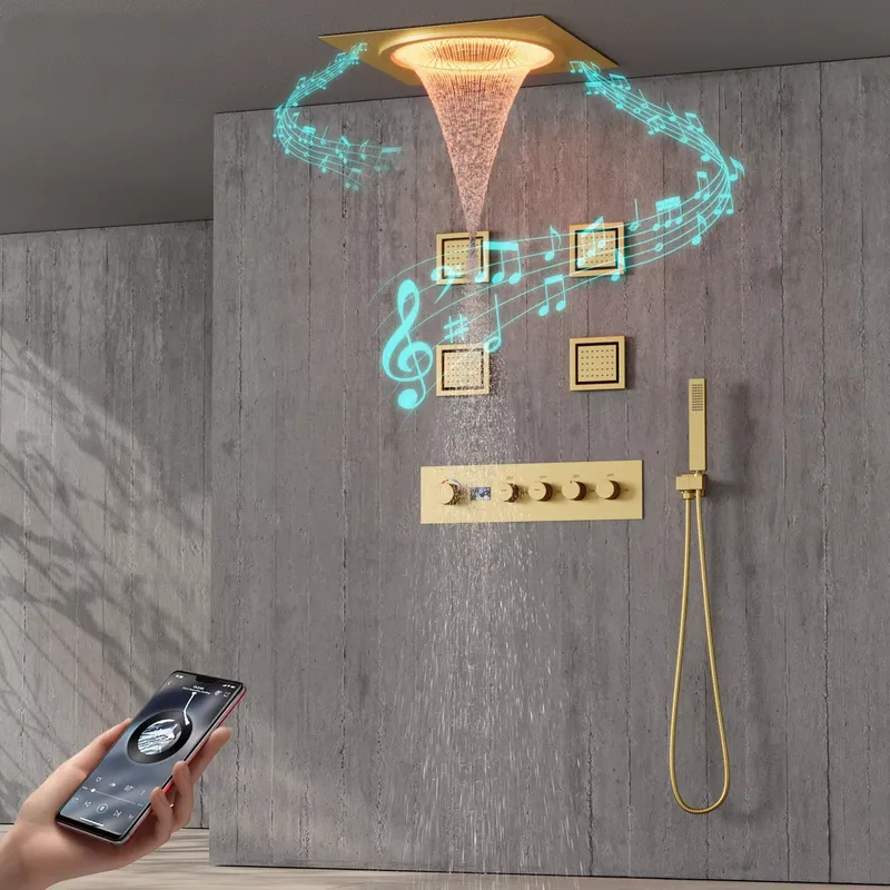 Home Decor Gift - Juego de Ducha LED Inteligente con