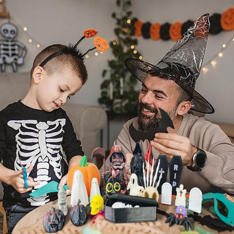 Home Decor Exchange - Paquete 20 pequeñas figuras Halloween con