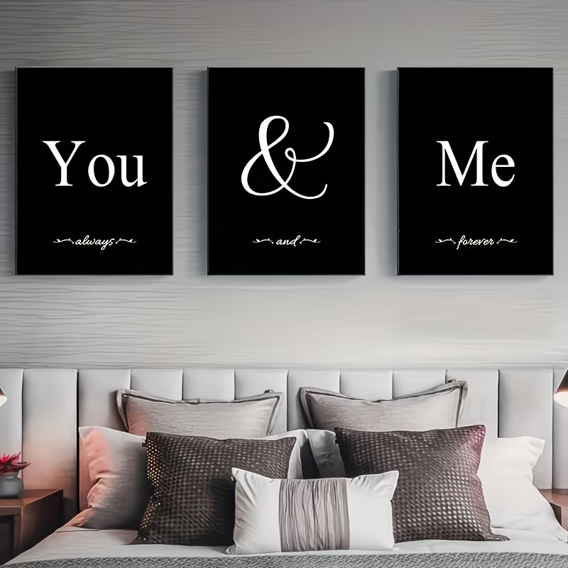 Home Decor Quotes - 3 piezas de arte de pared