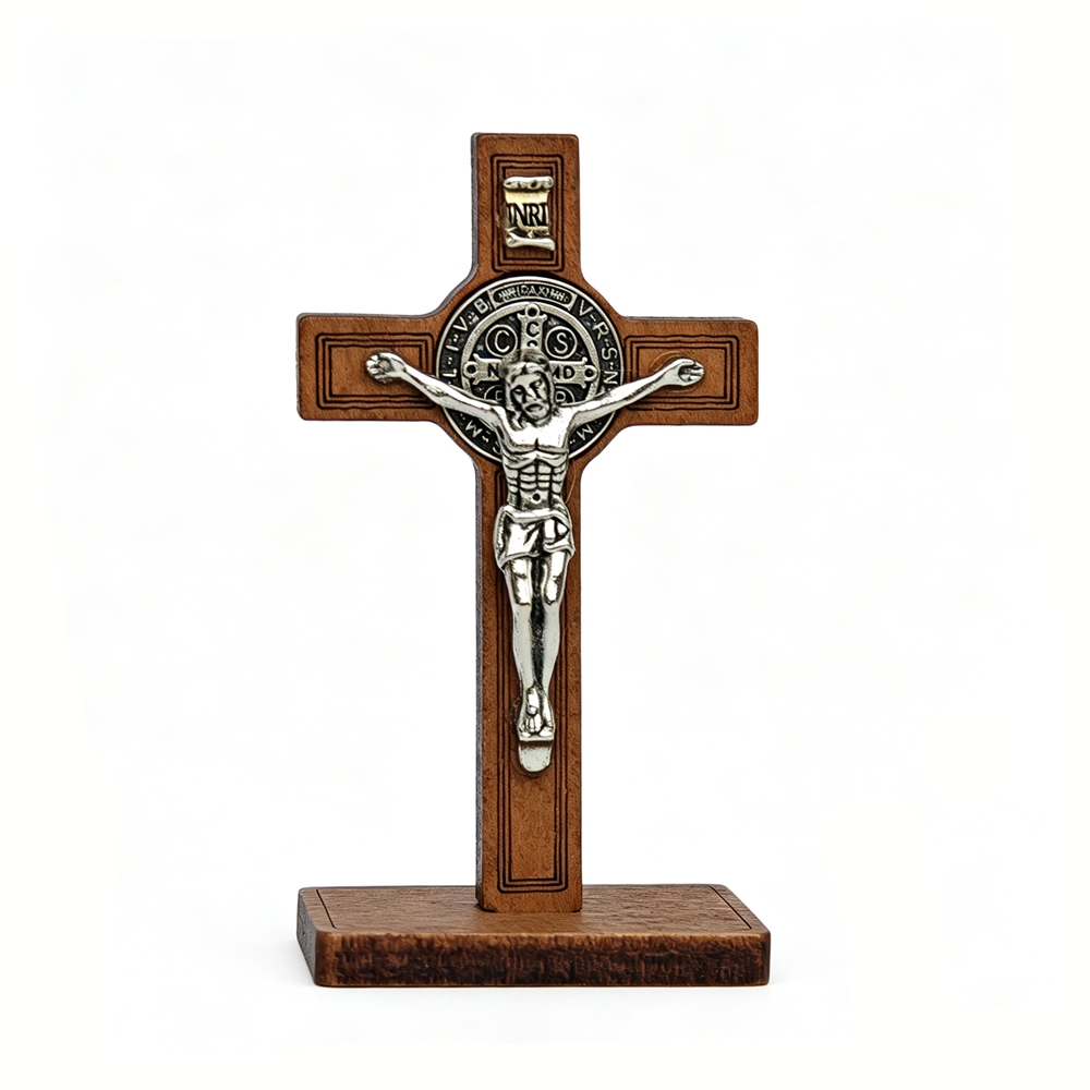 Home Decor Nz - Crucifijo de San Benito con Base,