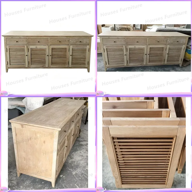Home Decor Organizer - Mueble de Madera Reciclada Natural con