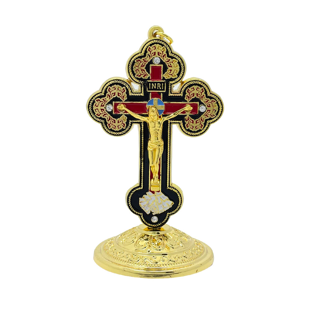 Home Decor Gold - Nuevo Crucifijo Católico de Mesa 2026,