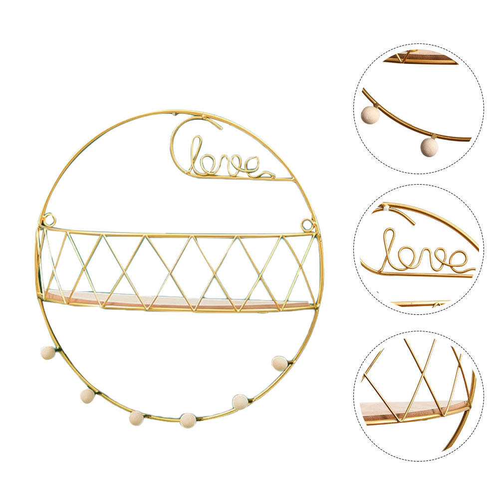 Home Decor Gold - 1 Pieza de Estante Decorativo Dorado