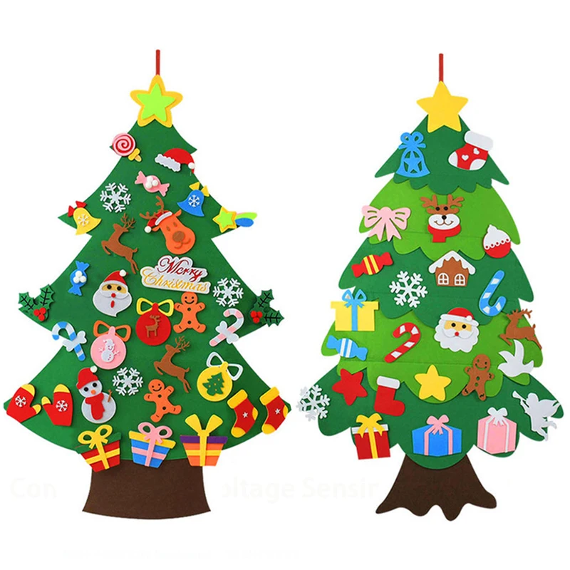Home Decor Xmas Tree - Árbol de Navidad de fieltro DIY