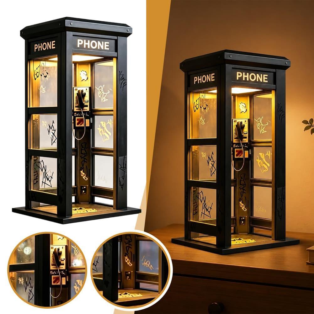 Home Decor Light - Lámpara de mesa estilo cabina telefónica