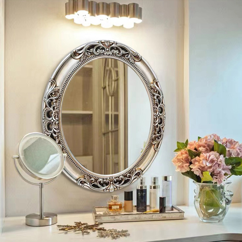 Home Decor Mirror - Espejo de Baño Ovalado Europeo, Espejo