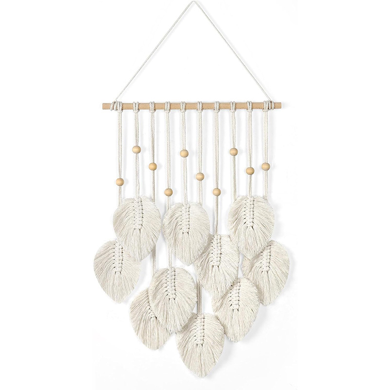 Tapiz de cuerda de algodón hec - Macrame Wall Hanging reseña y precio