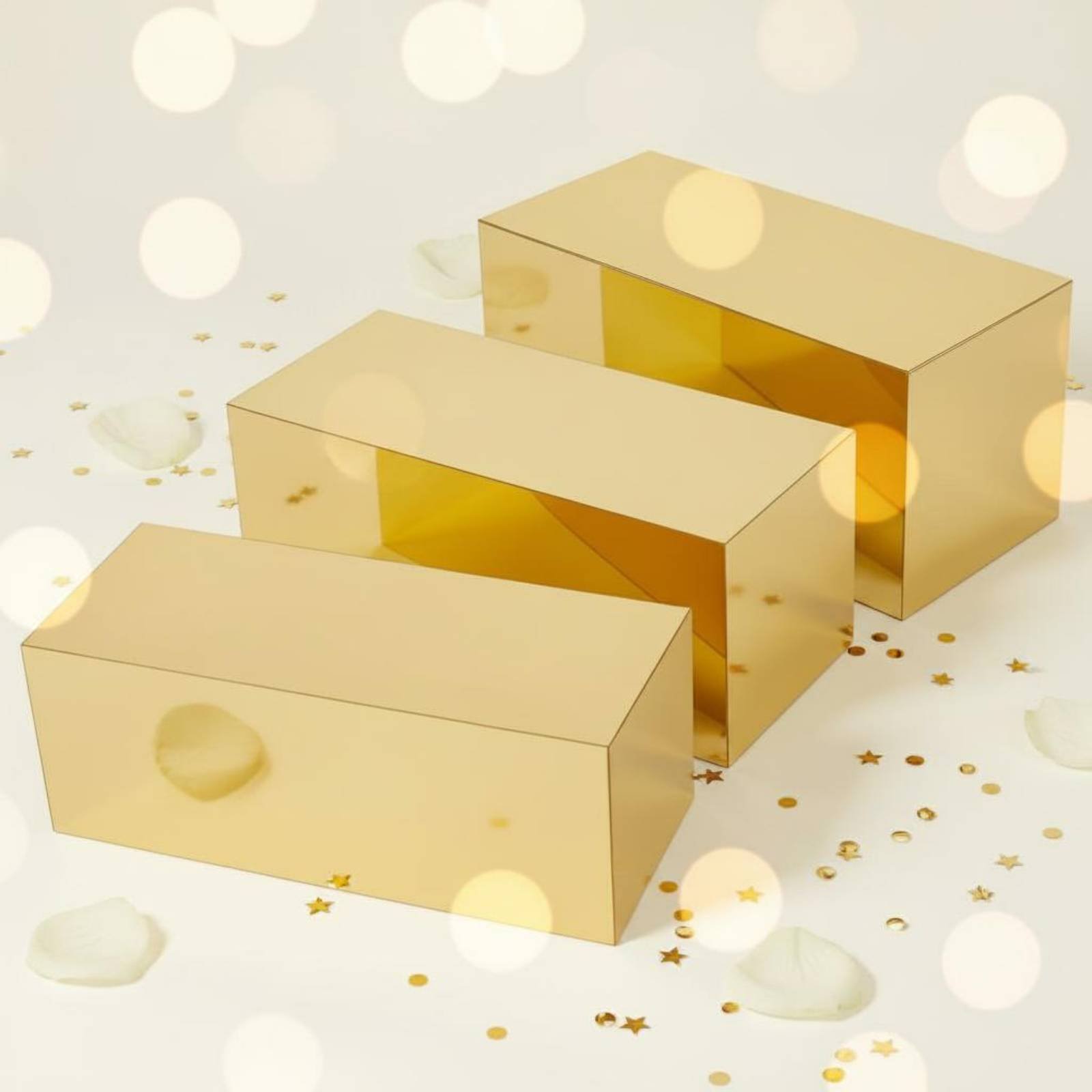 Juego de 3 Soportes Acrílicos  - Home Decor Gold reseña y precio