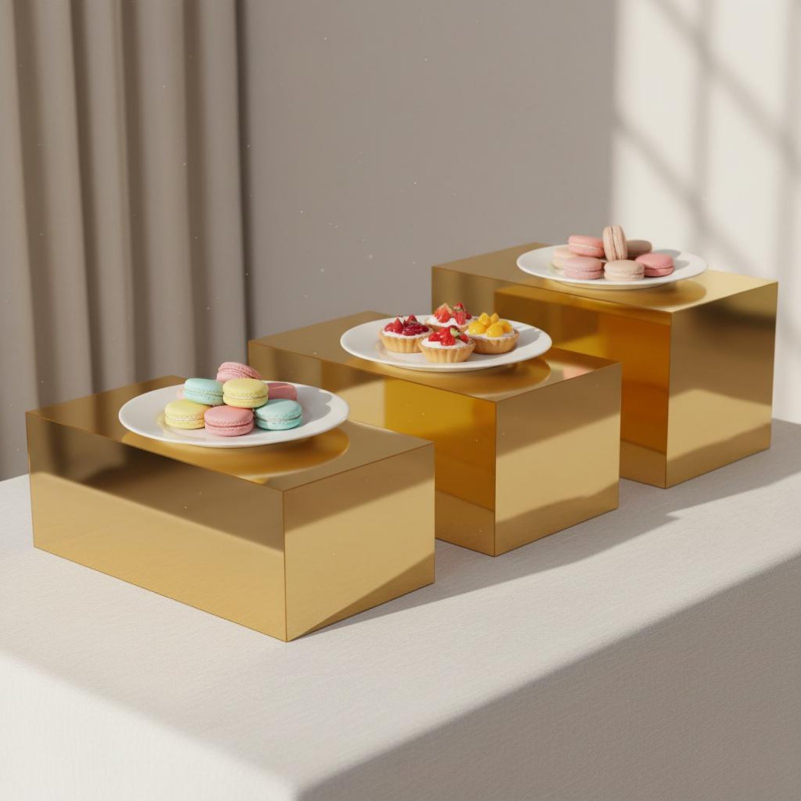 Juego de 3 Soportes Acrílicos  - Home Decor Gold reseña y precio