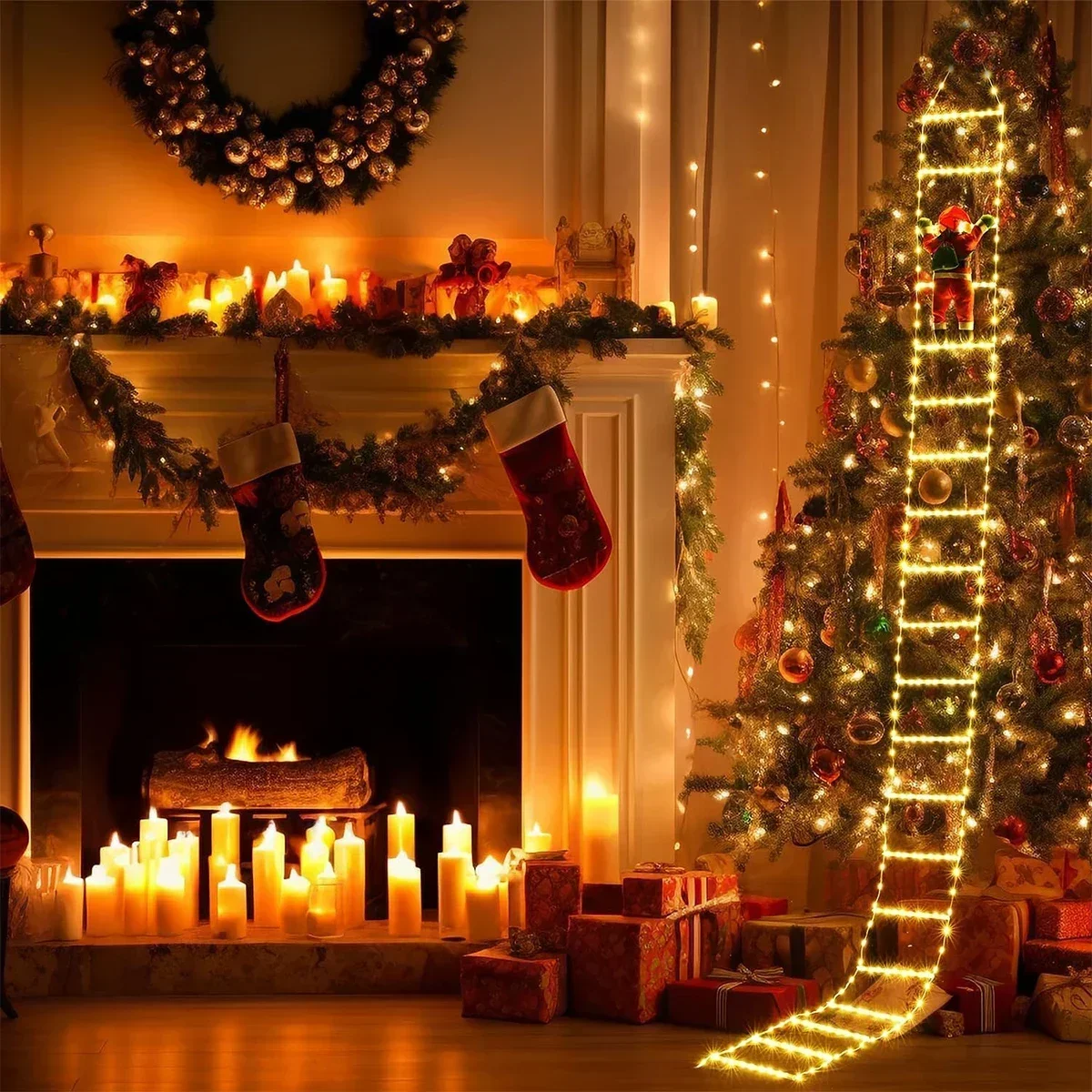 Luz LED de escalera para decor - Home Decor Xmas Tree reseña y precio