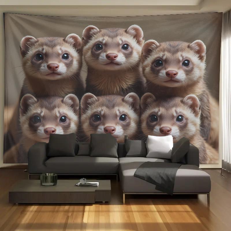 Tapiz con diseño de grupo de h - Home Decor Living Room Ideas reseña y precio
