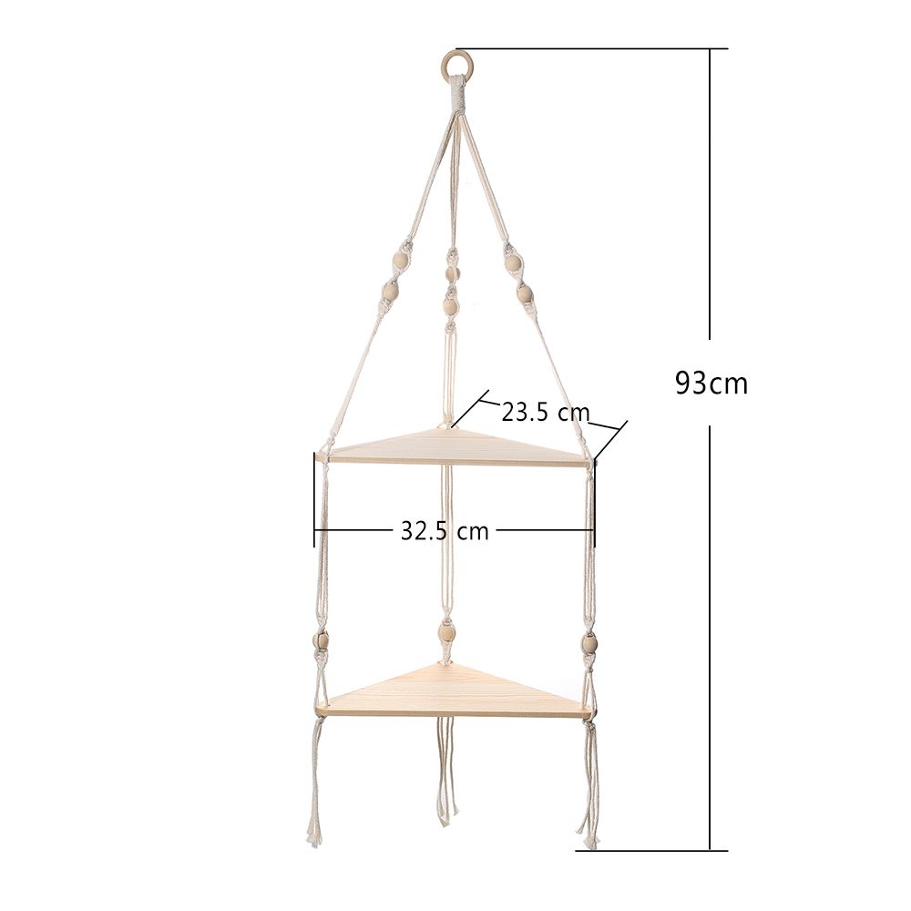 Estante triangular de macramé  - Macrame Wall Hanging reseña y precio