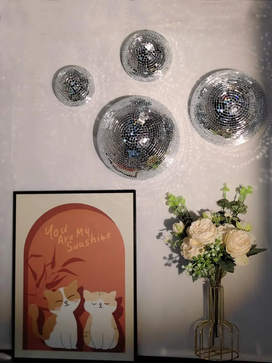 Nueva bola de discoteca de par - Home Decor Mirror reseña y precio