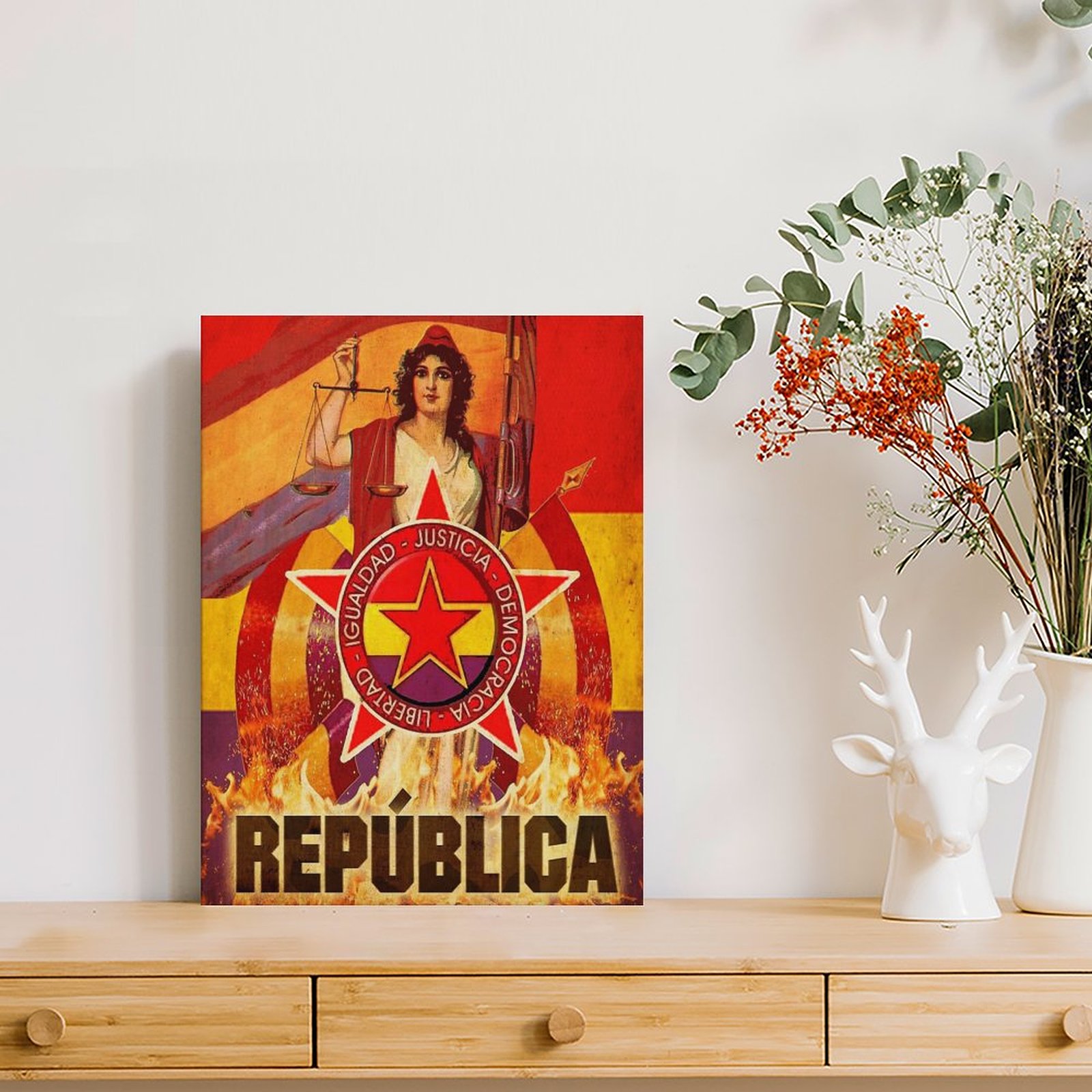 No Pasaran, revolución español - Home Decor Mirror reseña y precio