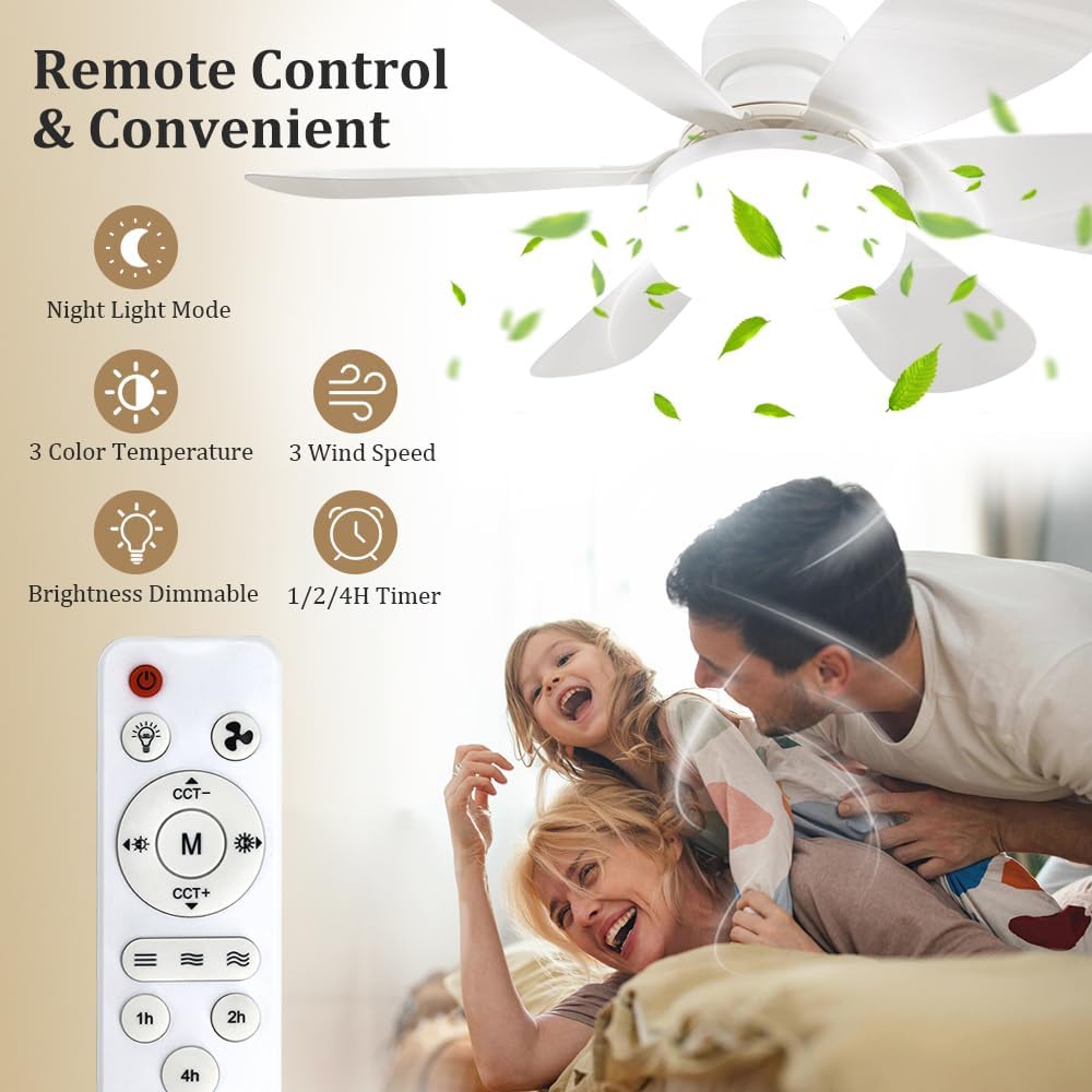 Ventilador de Techo con Luz y  - Home Decor Light reseña y precio