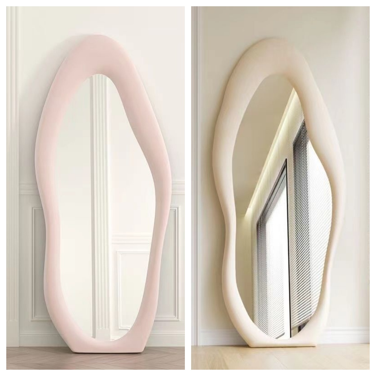 Espejo de pie irregular color  - Home Decor Mirror reseña y precio