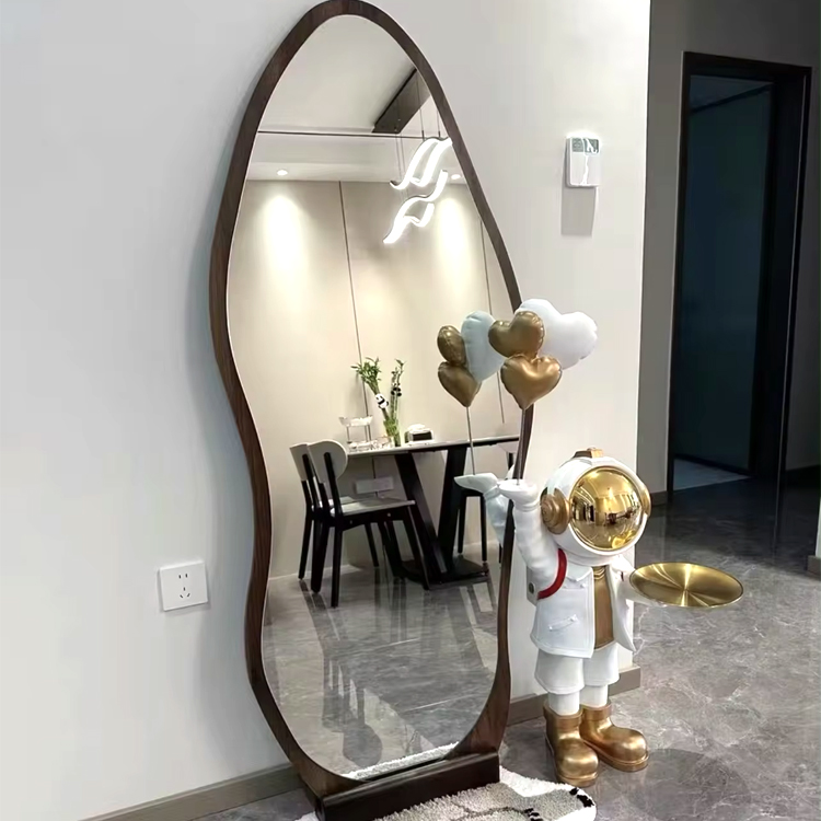 Espejo de pie irregular color  - Home Decor Mirror reseña y precio