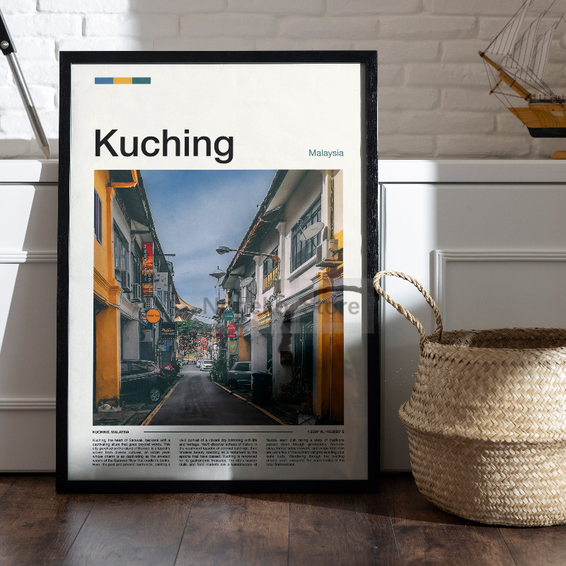 Carteles de viaje de Asia mala - Home Decor Kuching reseña y precio