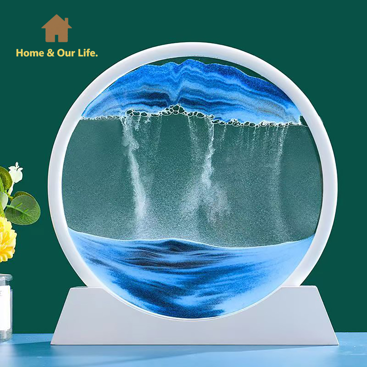Arte de arena con flujo dinámi - Home Decor Mirror reseña y precio