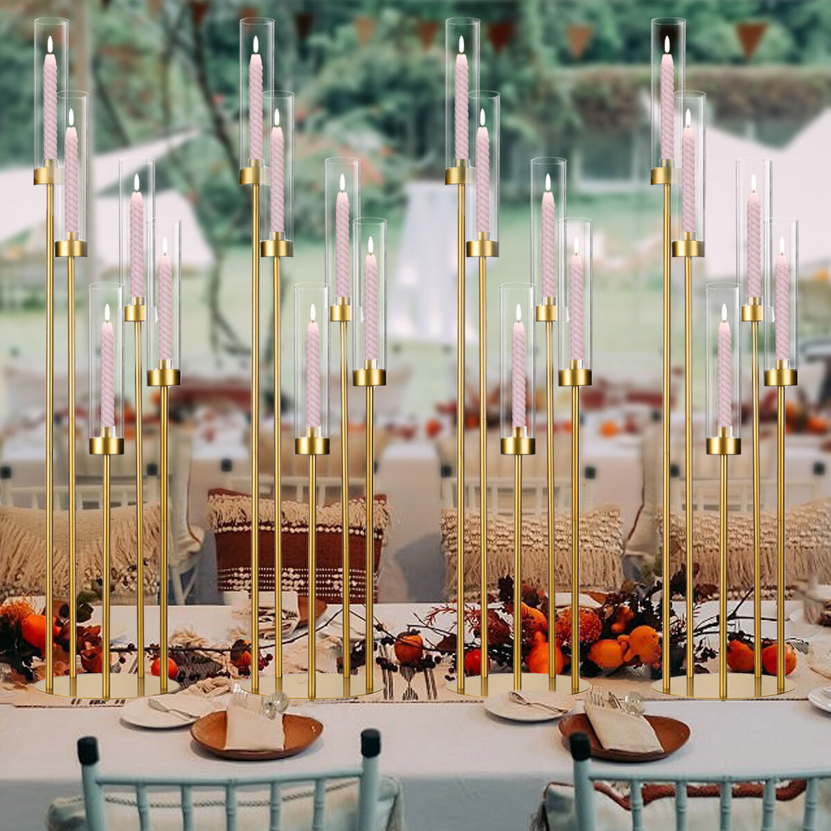 10 Candelabros de Piso Dorados - Home Decor Gold reseña y precio