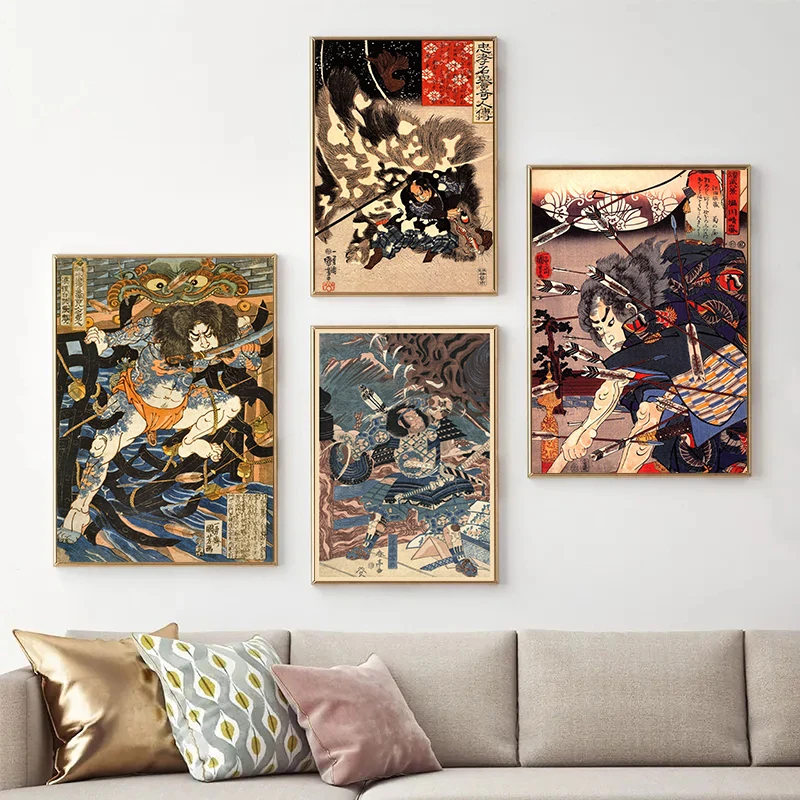 Pintura en lienzo Retro japone - Home Decor Nz reseña y precio