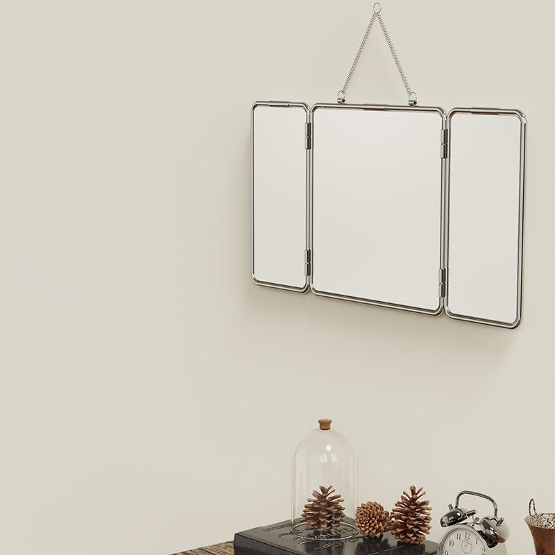Espejo cuadrado de tres pliegu - Home Decor Mirror reseña y precio