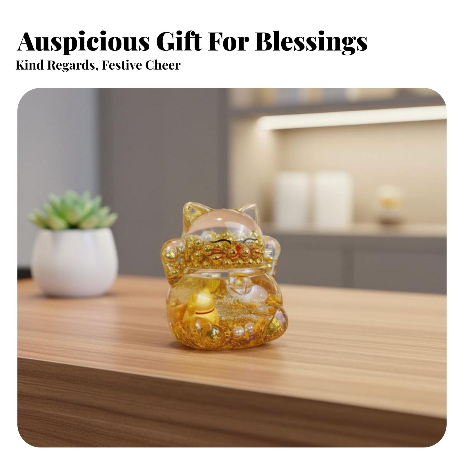 Decoración de Gato de la Fortu - Home Decor Gold reseña y precio