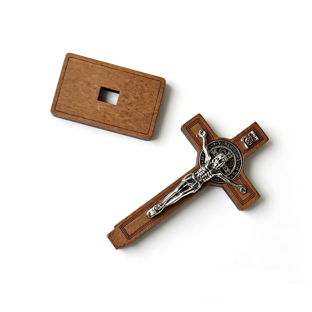 Crucifijo de San Benito con Ba - Home Decor Nz reseña y precio