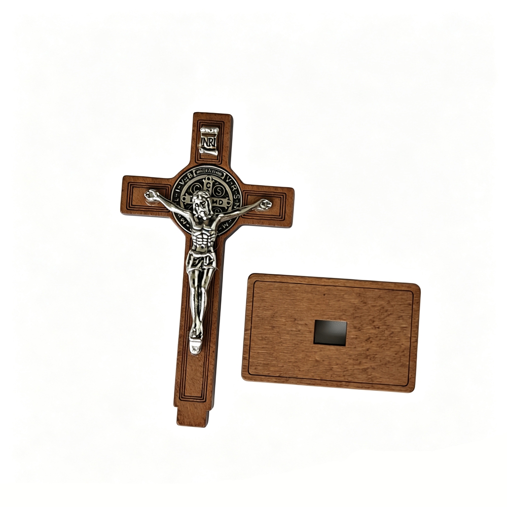 Crucifijo de San Benito con Ba - Home Decor Nz reseña y precio