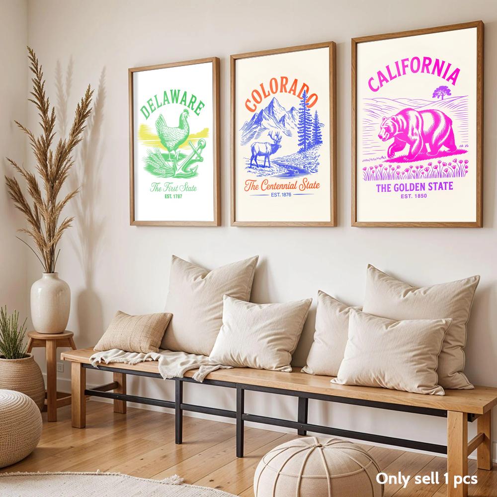 Póster de diseño artístico de  - Home Decor Living Room Ideas reseña y precio