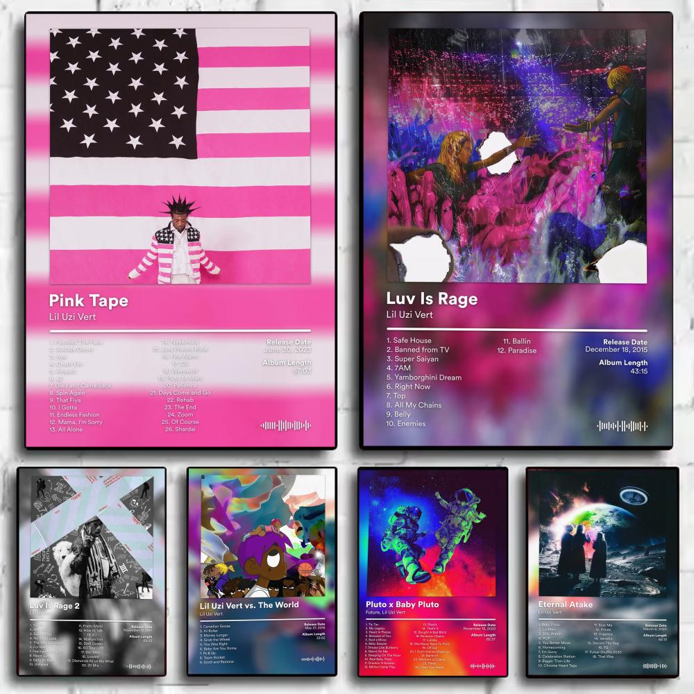 Póster del álbum Lil U-Uzi V-V - Home Decor Living Room Ideas reseña y precio