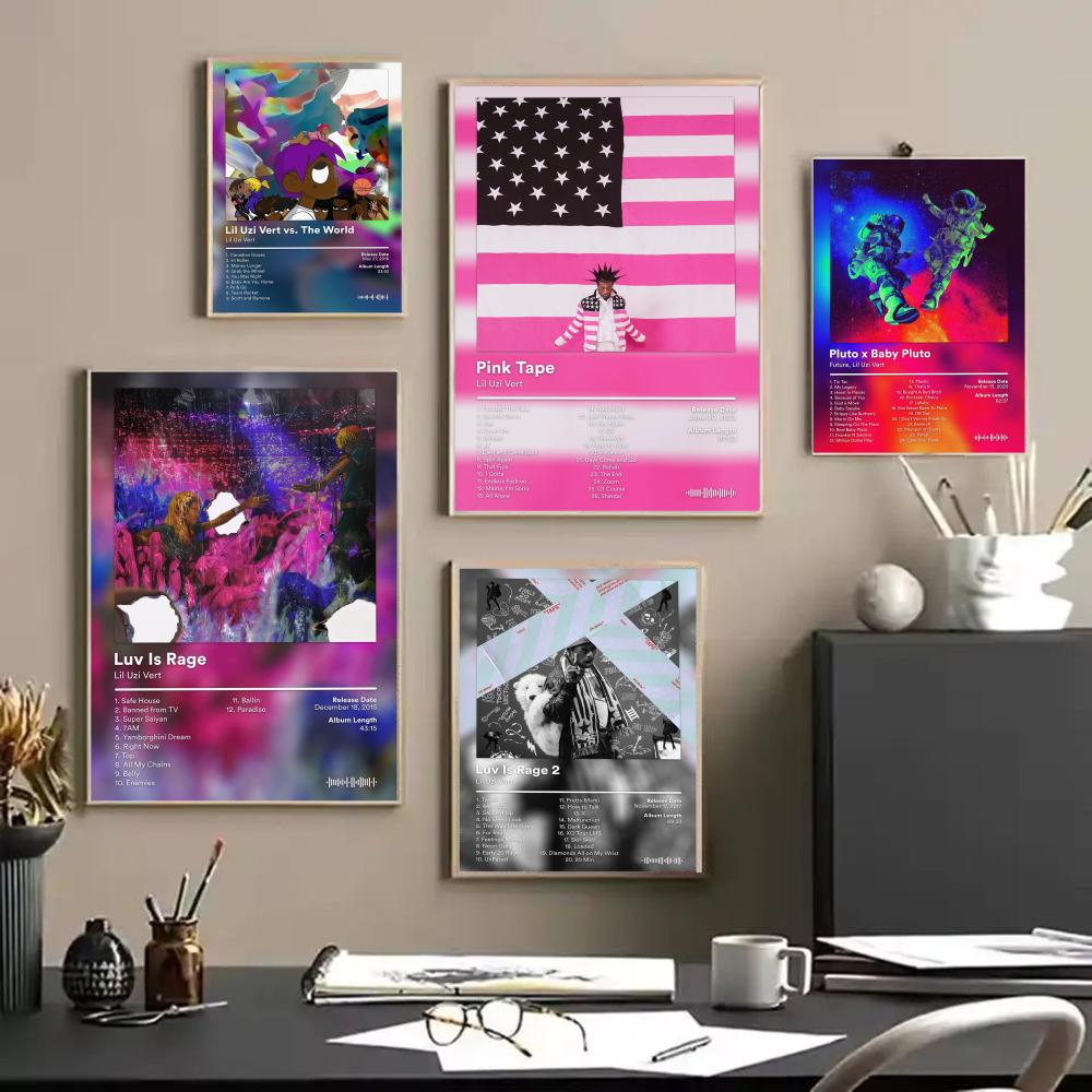 Póster del álbum Lil U-Uzi V-V - Home Decor Living Room Ideas reseña y precio
