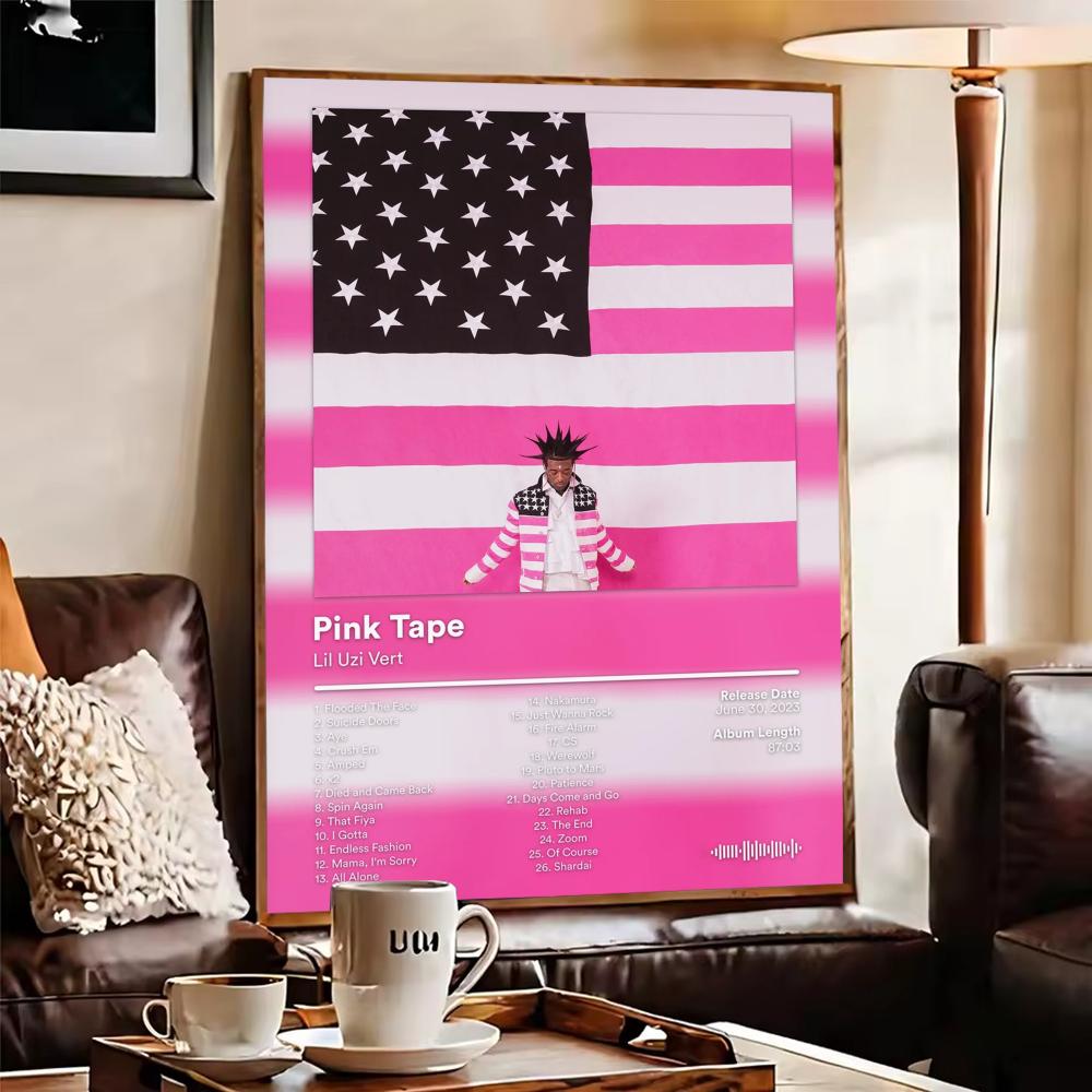Póster del álbum Lil U-Uzi V-V - Home Decor Living Room Ideas reseña y precio