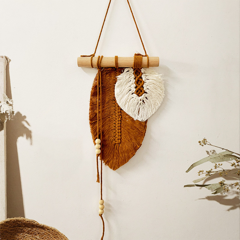 Colgante de pared de hojas de  - Macrame Wall Hanging reseña y precio