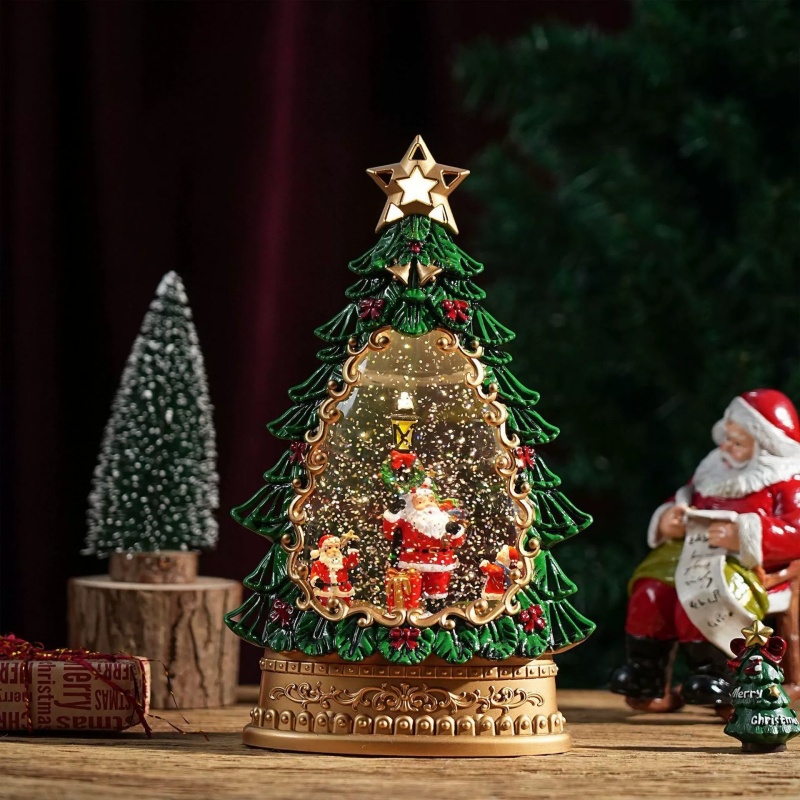 Caja Musical con Globo de Niev - Home Decor Xmas Tree reseña y precio