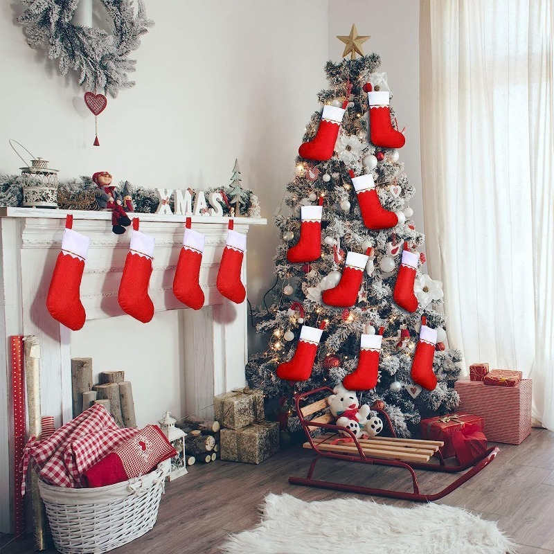 Medias navideñas con adornos d - Home Decor Xmas Tree reseña y precio