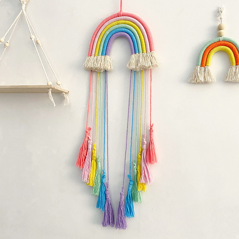 Decoración Colgante de Arcoíri - Macrame Wall Hanging reseña y precio