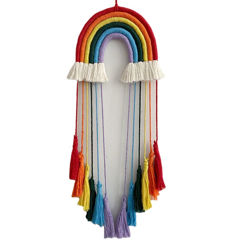 Decoración Colgante de Arcoíri - Macrame Wall Hanging reseña y precio