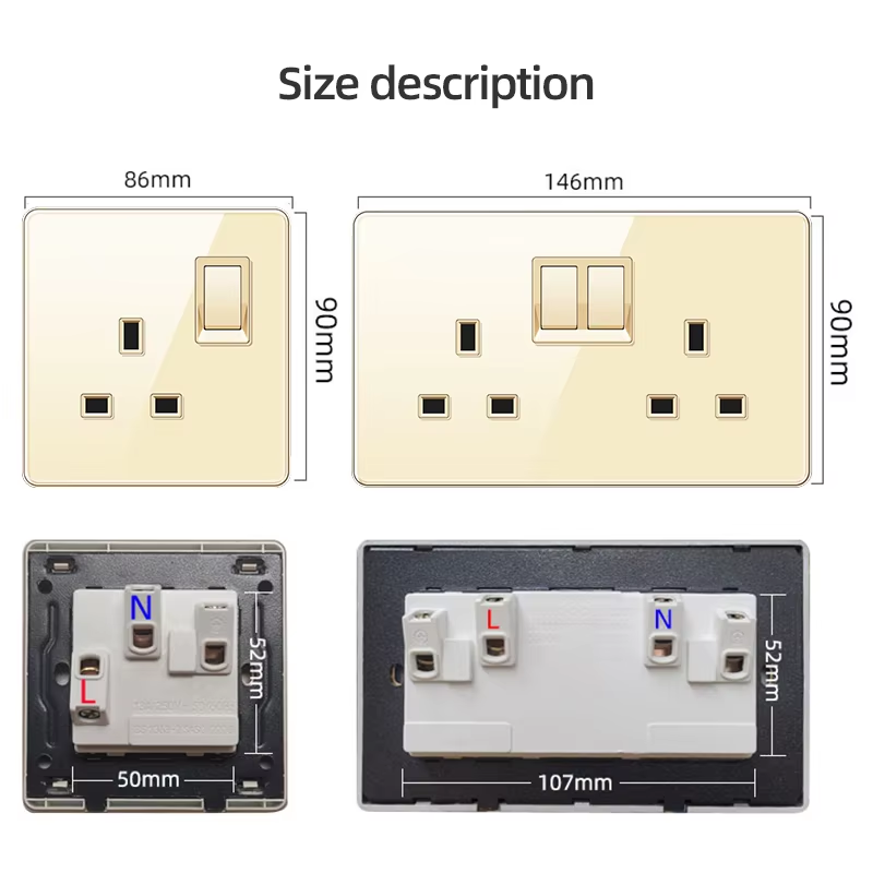 Interruptor de Pared de Vidrio - Home Decor Uk reseña y precio
