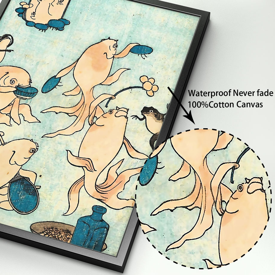 Póster de arte japonés Hokusai - Home Decor Nz reseña y precio