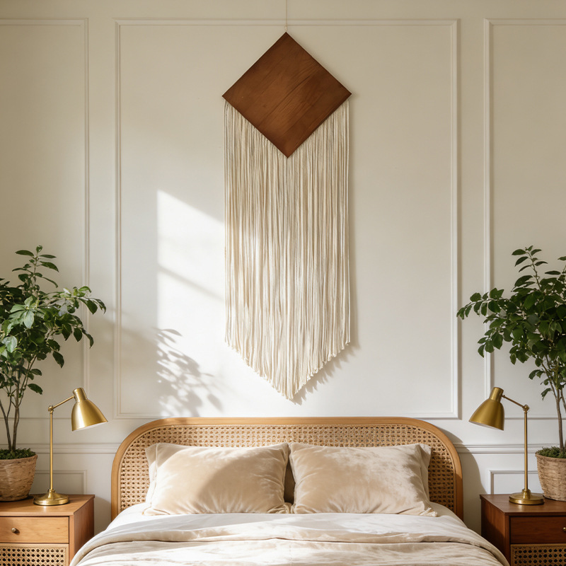 Tapiz Bohemio de Cuerda de Alg - Macrame Wall Hanging reseña y precio
