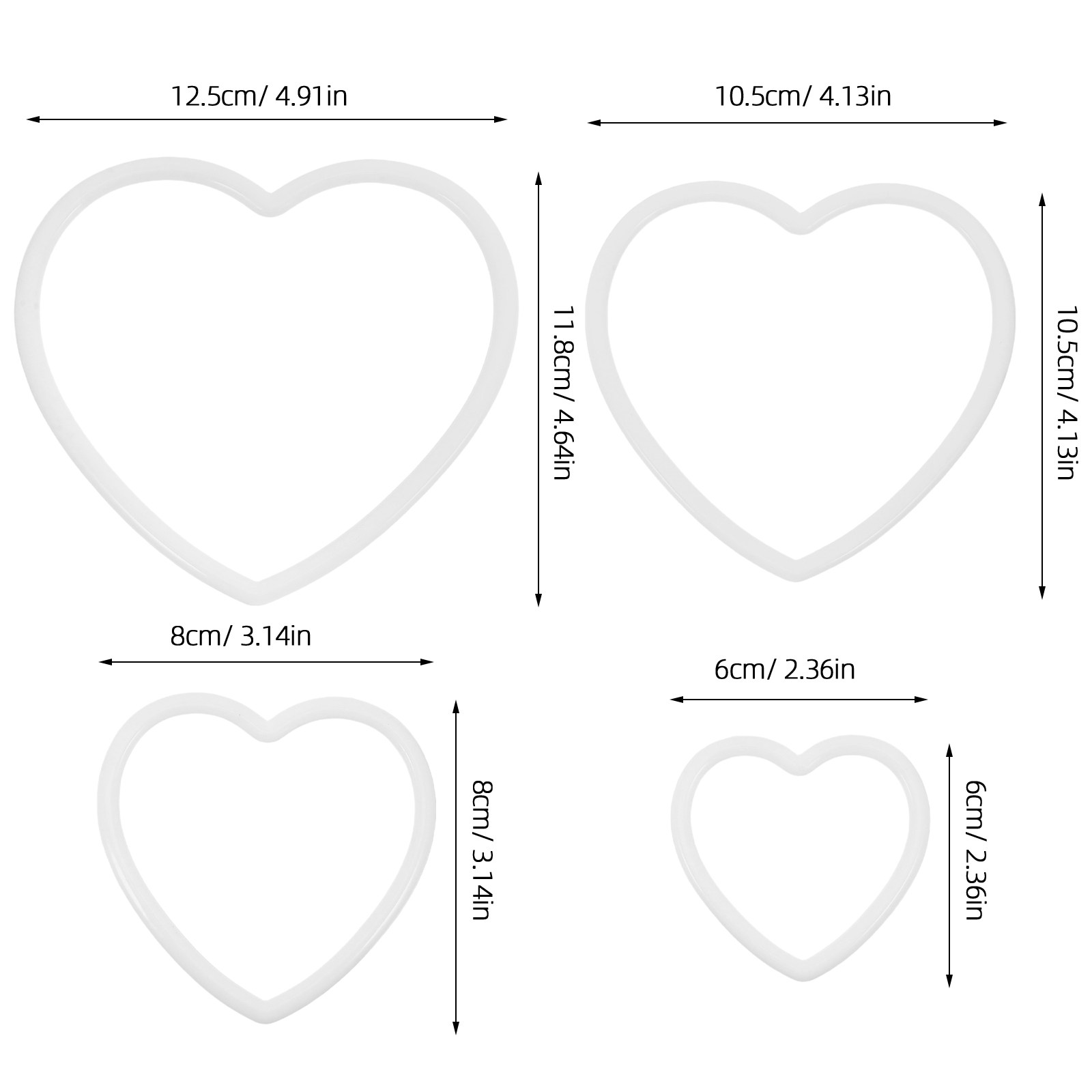 8 aros de plástico en forma de - Macrame Wall Hanging reseña y precio