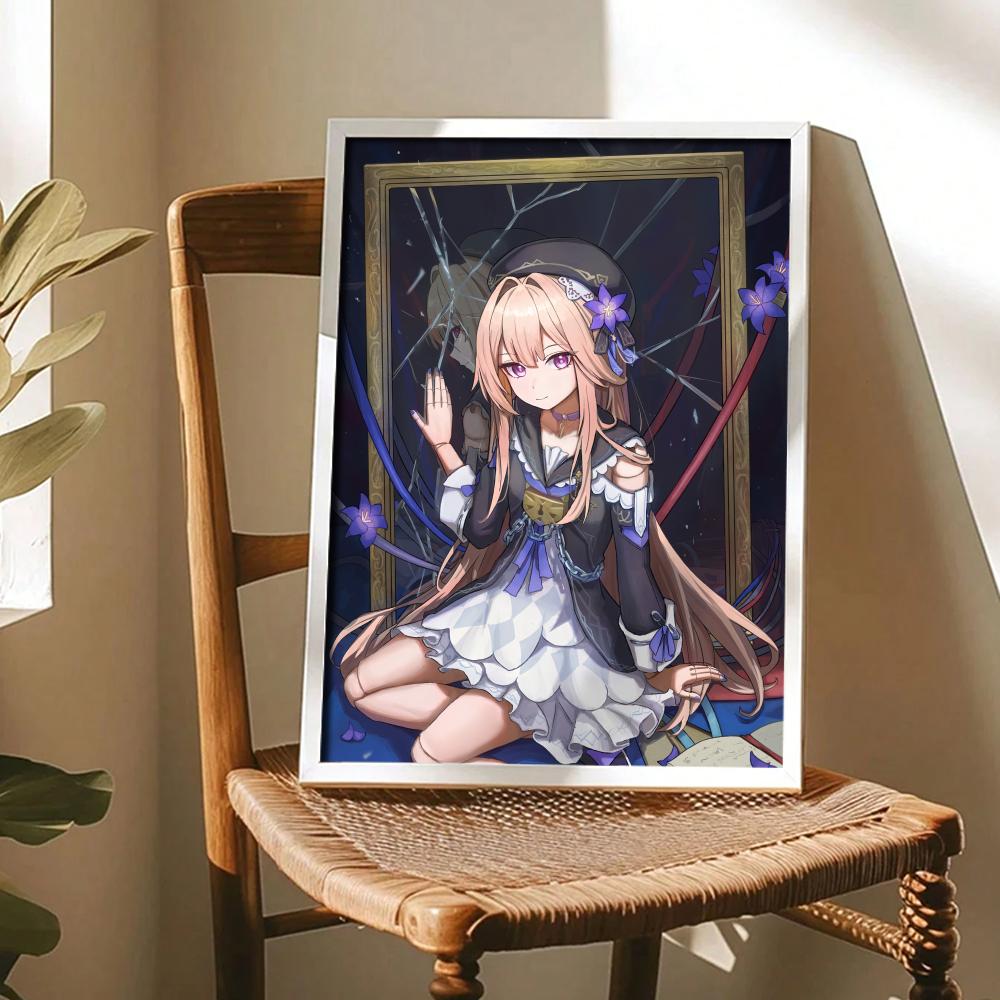 Póster del juego Honkai Star R - Home Decor Living Room Ideas reseña y precio