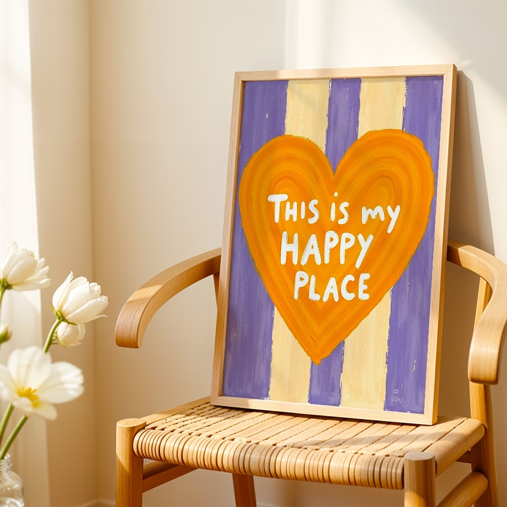 Cuadro moderno y retro con fra - Home Decor Quotes reseña y precio