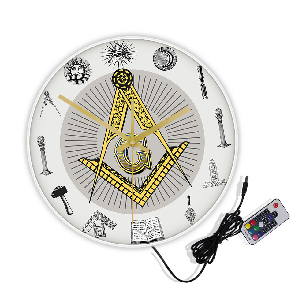 Reloj de pared con símbolos ma - Home Decor Exchange reseña y precio