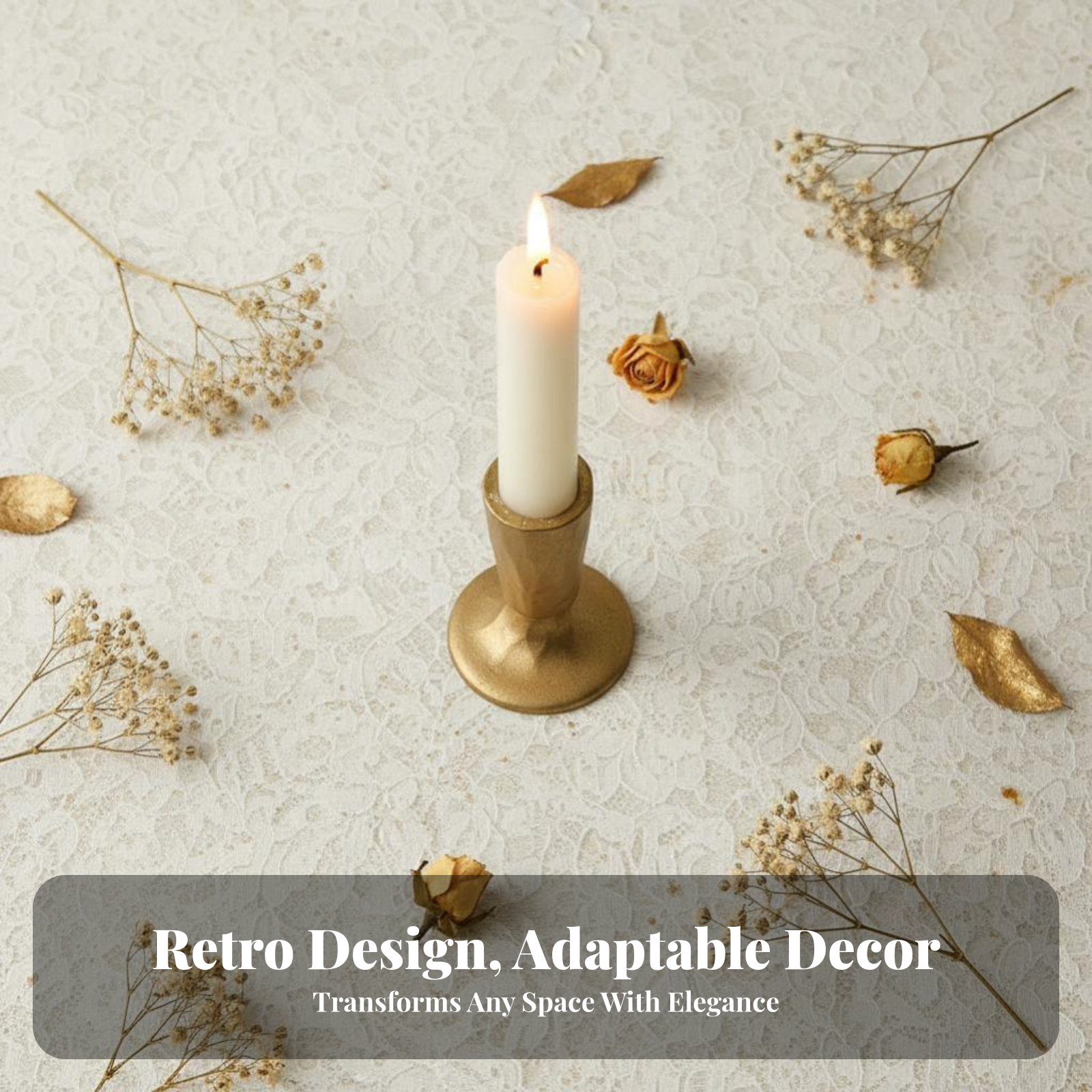 Candelabro de Hierro Fundido D - Home Decor Gold reseña y precio