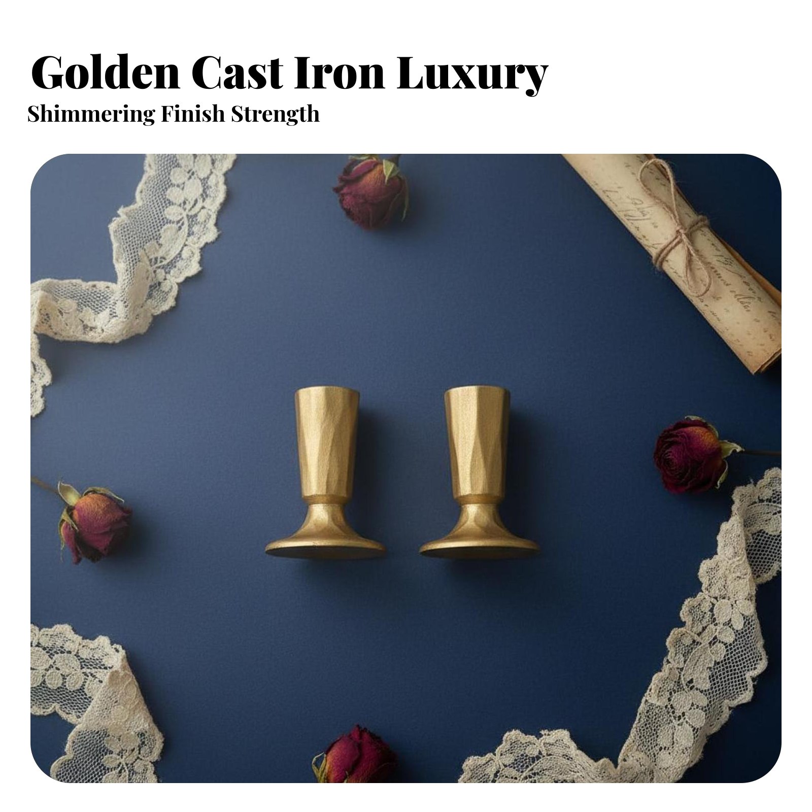 Candelabro de Hierro Fundido D - Home Decor Gold reseña y precio