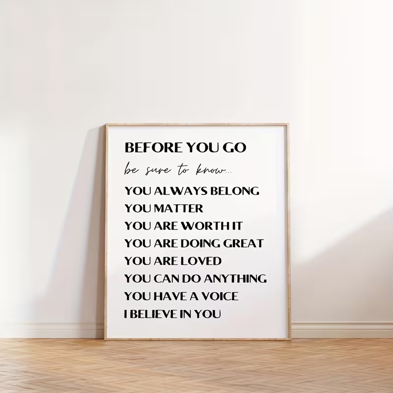 Cuadro moderno con citas inspi - Home Decor Quotes reseña y precio