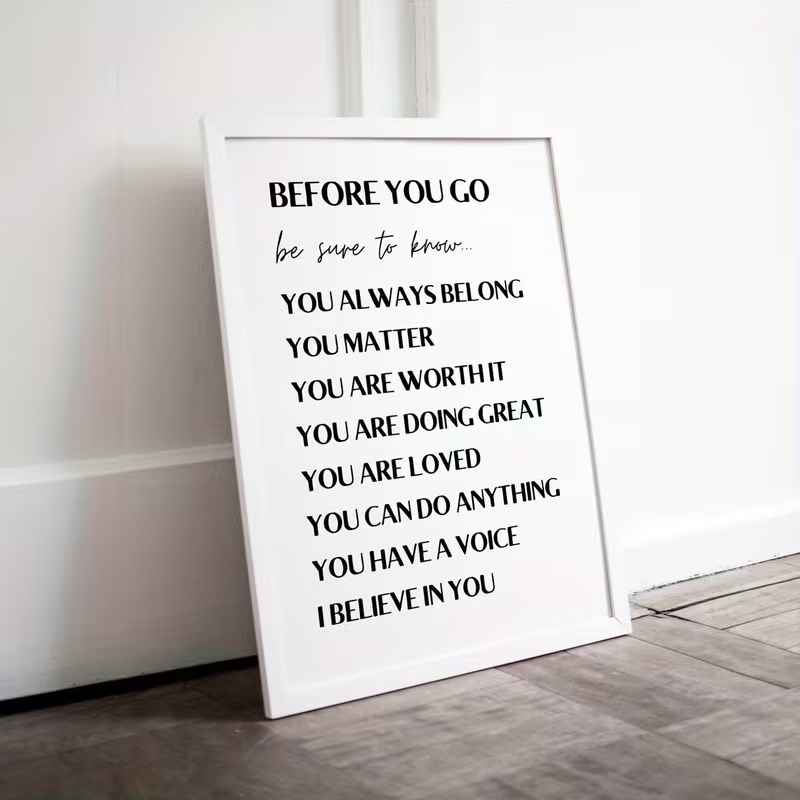 Cuadro moderno con citas inspi - Home Decor Quotes reseña y precio