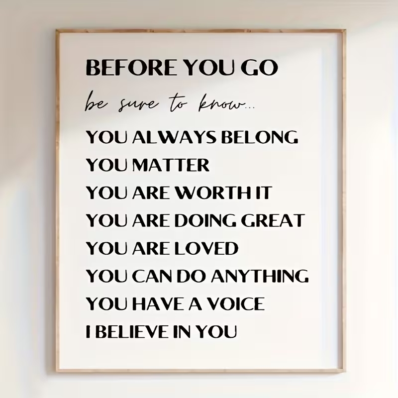 Cuadro moderno con citas inspi - Home Decor Quotes reseña y precio